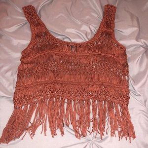 Knitted crop top